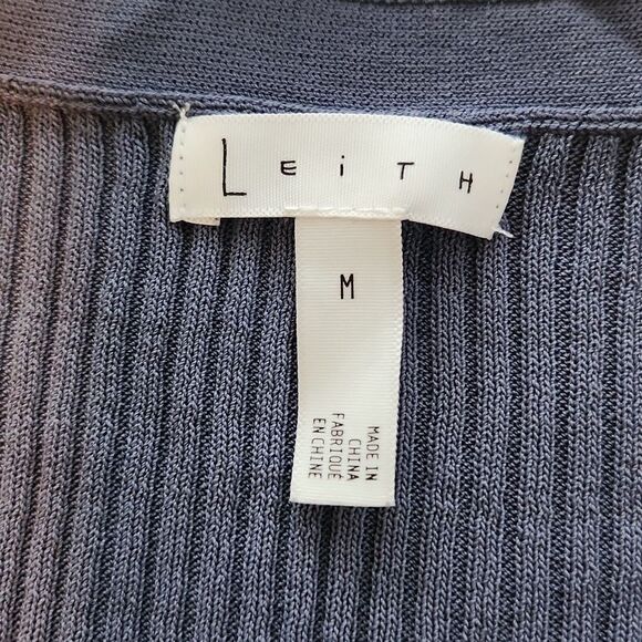 Leith Ribbed Henley Size M BLUE - Picture 4 of 7